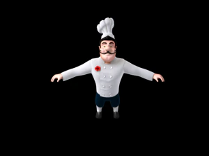 chef cartoon 3D Model