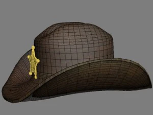 牛仔帽 3D 模型