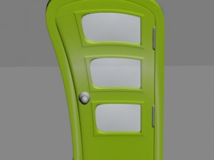 door cartoon Model 3D