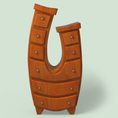 furniture cartoon style 3D Model .c4d .max .obj .3ds .fbx .stl .blend 