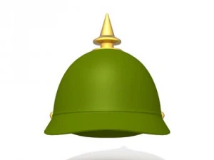 german spiked prussian helmet 3D Model