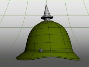 german spiked prussian helmet 3Dモデル
