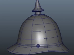 german spiked prussian helmet 3Dモデル