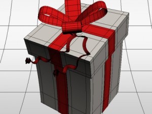 gift box Modelo 3D
