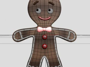 진저 브레드 맨 3D 모델