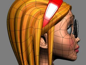 desenho animado menina 02 Modelo 3D