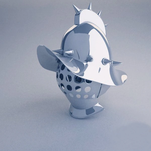 gladiator helmet 3D Model .c4d .max .obj .3ds .fbx .stl .blend