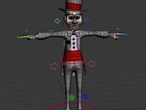 magician cartoon rigged 3D Модель