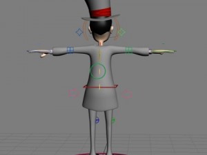 magician cartoon rigged 3D Модель