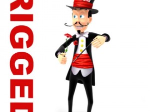 magician cartoon rigged 3D Модель