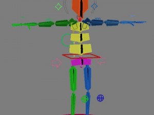 mime cartoon rigged 3D Model