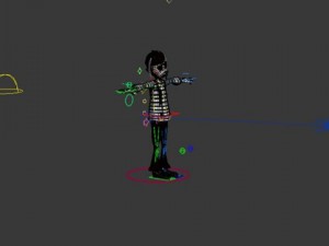 mime cartoon rigged 3D Model