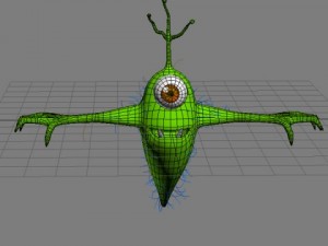 monster king rigged cartoon Modelo 3D