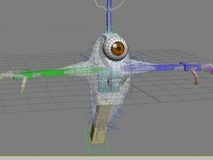 monster king rigged cartoon Modelo 3D