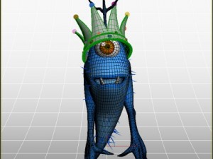 monster king rigged cartoon Modelo 3D