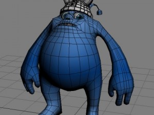 monster with helmet 3D Модель