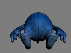 monster with helmet 3D Модель
