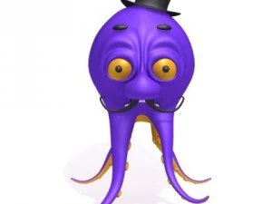 ahtapot karikat&uuml;r 3D Model