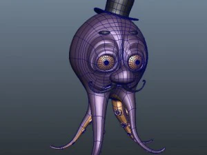 octopus cartoon 3D Model