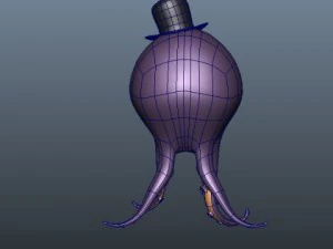 octopus cartoon 3D Model