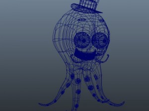 octopus cartoon 3D 模型
