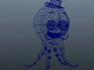 octopus cartoon 3D Model