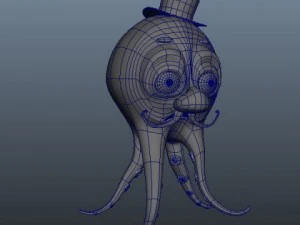 octopus cartoon 3D Model