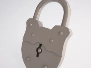 old lock 3D Model