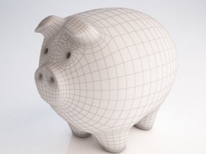 piggy bank 3D 模型