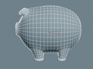 piggy bank 3D 模型