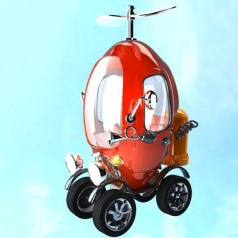 propeller car 3D Модель .c4d .max .obj .3ds .fbx .stl .blend 