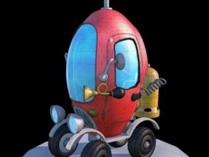 carro de h&eacute;lice Modelo 3D