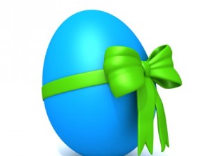 red egg with bow 3D 모델