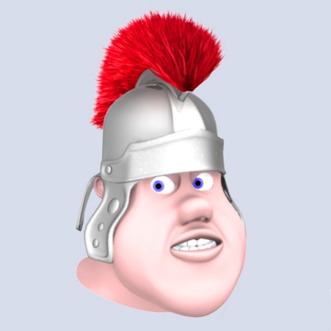 roman soldier head 3D मॉडल .c4d .max .obj .3ds .fbx .stl .blend 