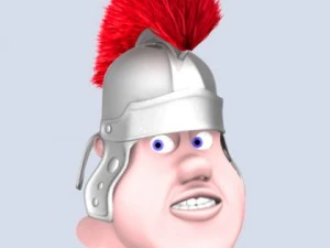 romalı asker kafası 3D Model