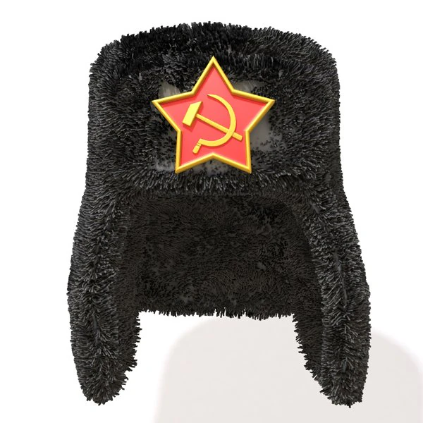 russian fur hat 3D Model .c4d .max .obj .3ds .fbx .stl .blend 
