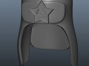 russian fur hat 3D Model