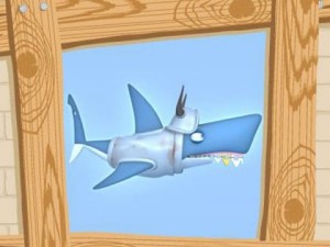 shark cartoon Model 3D