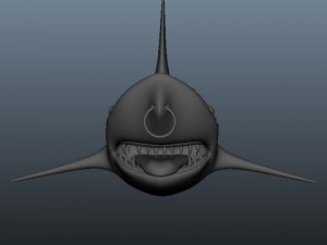shark cartoon 02 3Dモデル