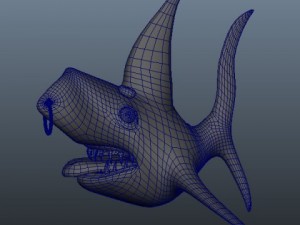 shark cartoon 02 3Dモデル