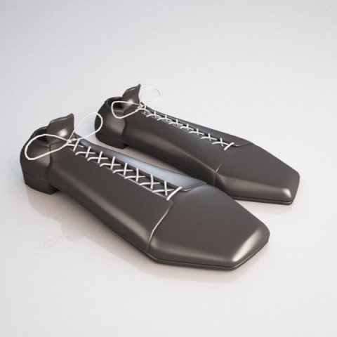 shoes cartoon Modelo 3D .c4d .max .obj .3ds .fbx .stl .blend 