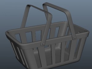 shopping basket 3D Model
