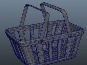shopping basket 3D Model