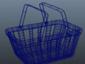shopping basket 3D Model