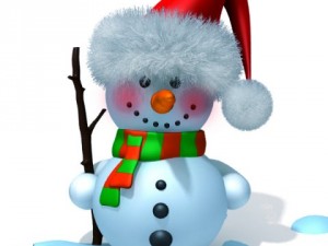 snowman cartoon 3D-Modell