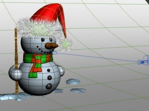 snowman cartoon 3D Model
