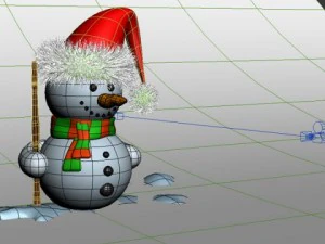 snowman cartoon 3D Model