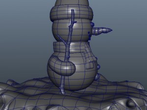 snowman cartoon 3D Model