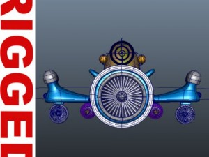 spaceship cartoon 3D Model
