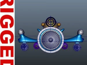 spaceship cartoon 3D Model